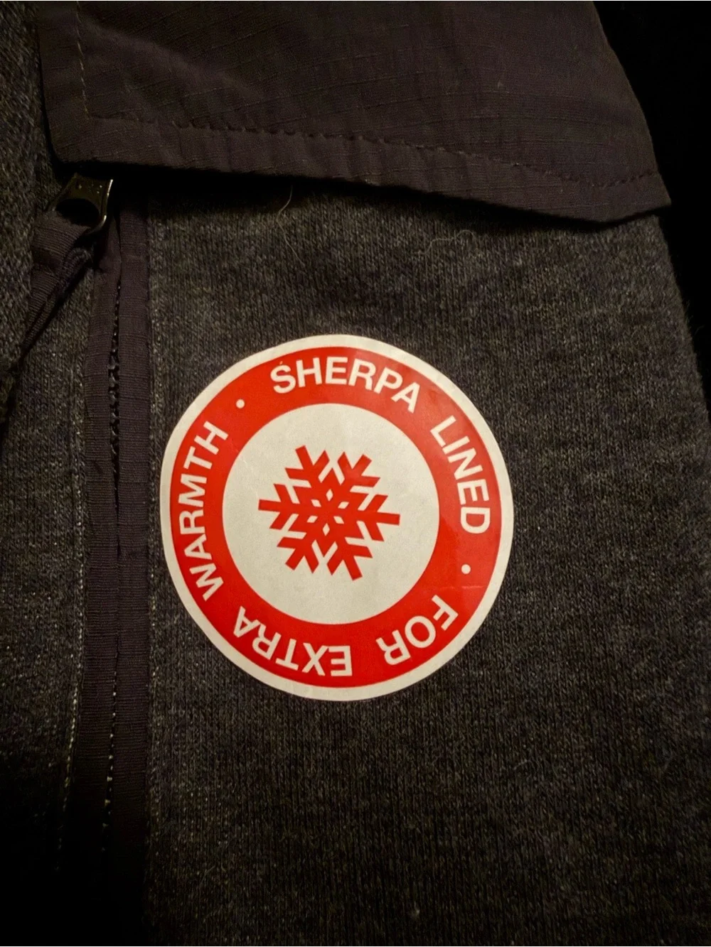 Coleman Black Sherpa-Lined Hooded Jacket with Red Label
